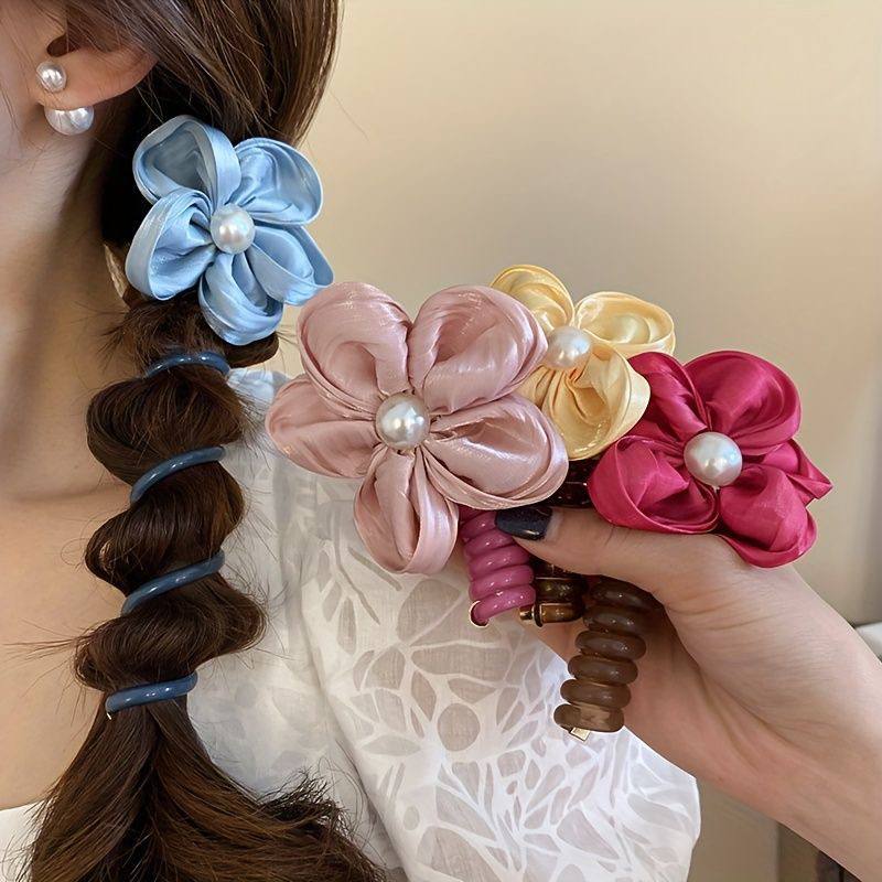 کش فنری گل ساتن