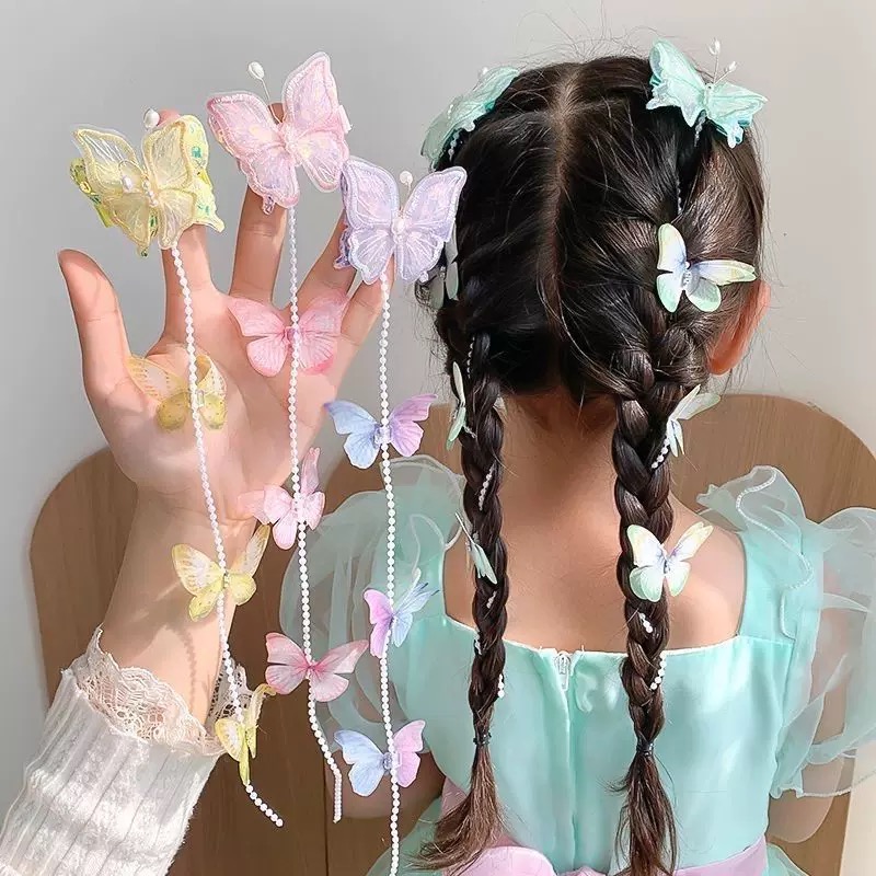 گیره مو ریسه‌ای پروانه‌ای