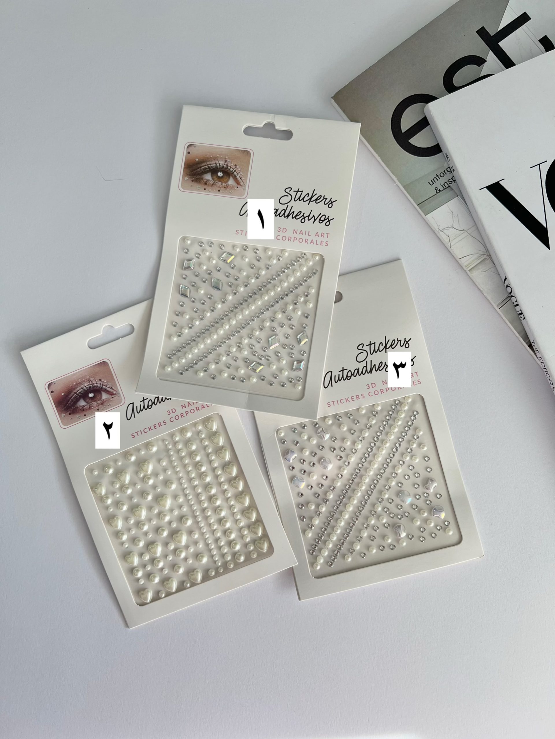 نگین و مروارید چسبی(۲)