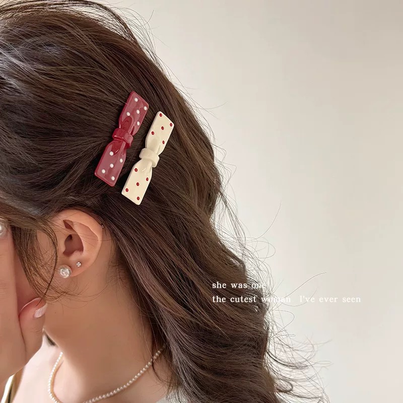 گیره مو ژورنالی خالدار