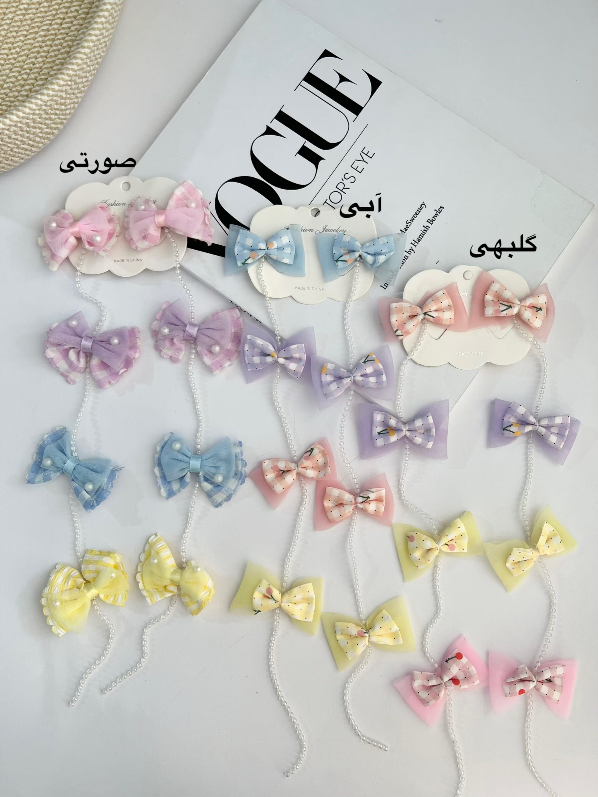گیره مو ریسه‌ای 🎀//